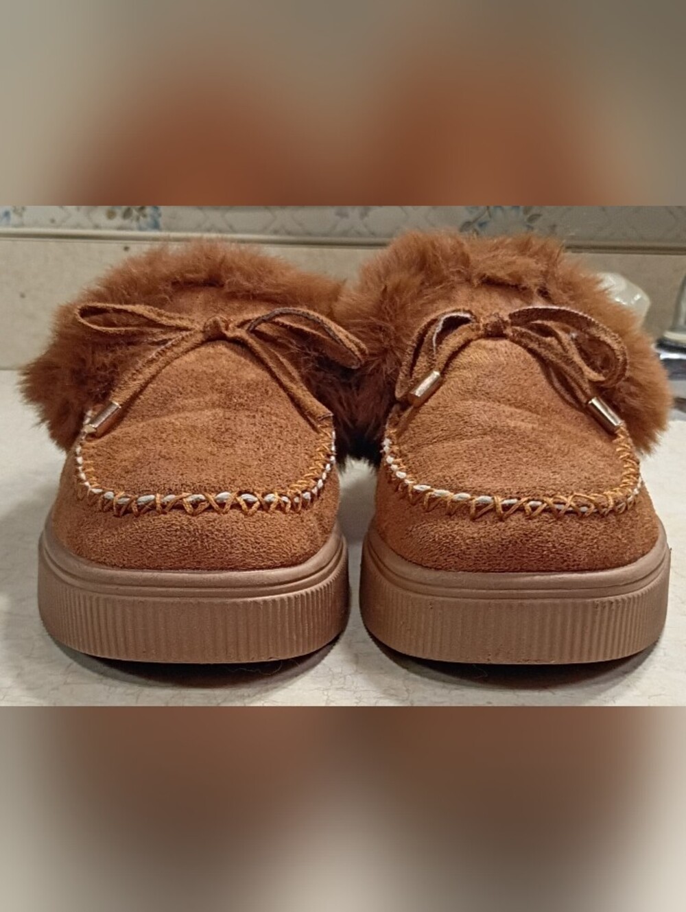 YLYL Women's Winter Flat Boots Warm Fur Lined, Fuzzy Thick Plush (7) - Picture 7 of 10